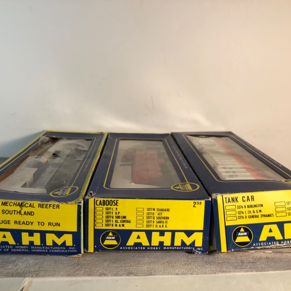 Lot of 3 Vintage AMS. Train Cars - Picture 5 of 11